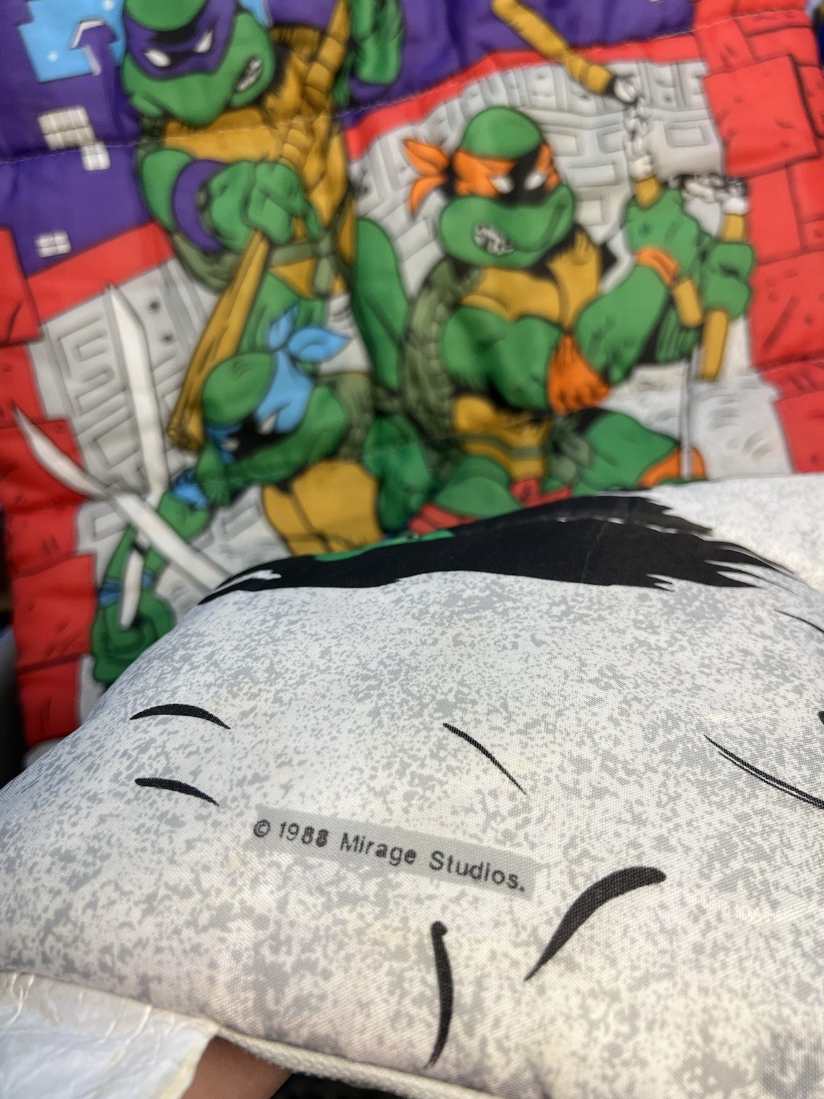 Vintage 1988 TMNT Mirage Studios Teenage Mutant Ninja Turtles Zip Sleeping Bag