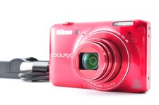 Nikon Coolpix S6400 Red Excellent  Compact Digital Camera Z2351