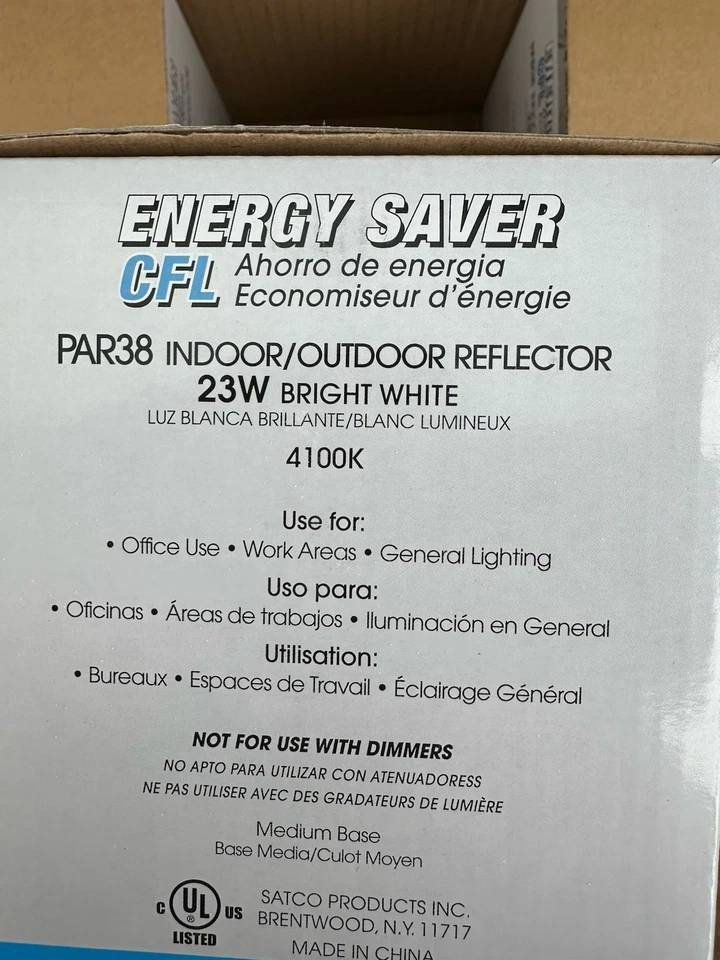 Satco S7202 23PAR38/41 Case Box Of 6 - Image 4 of 4