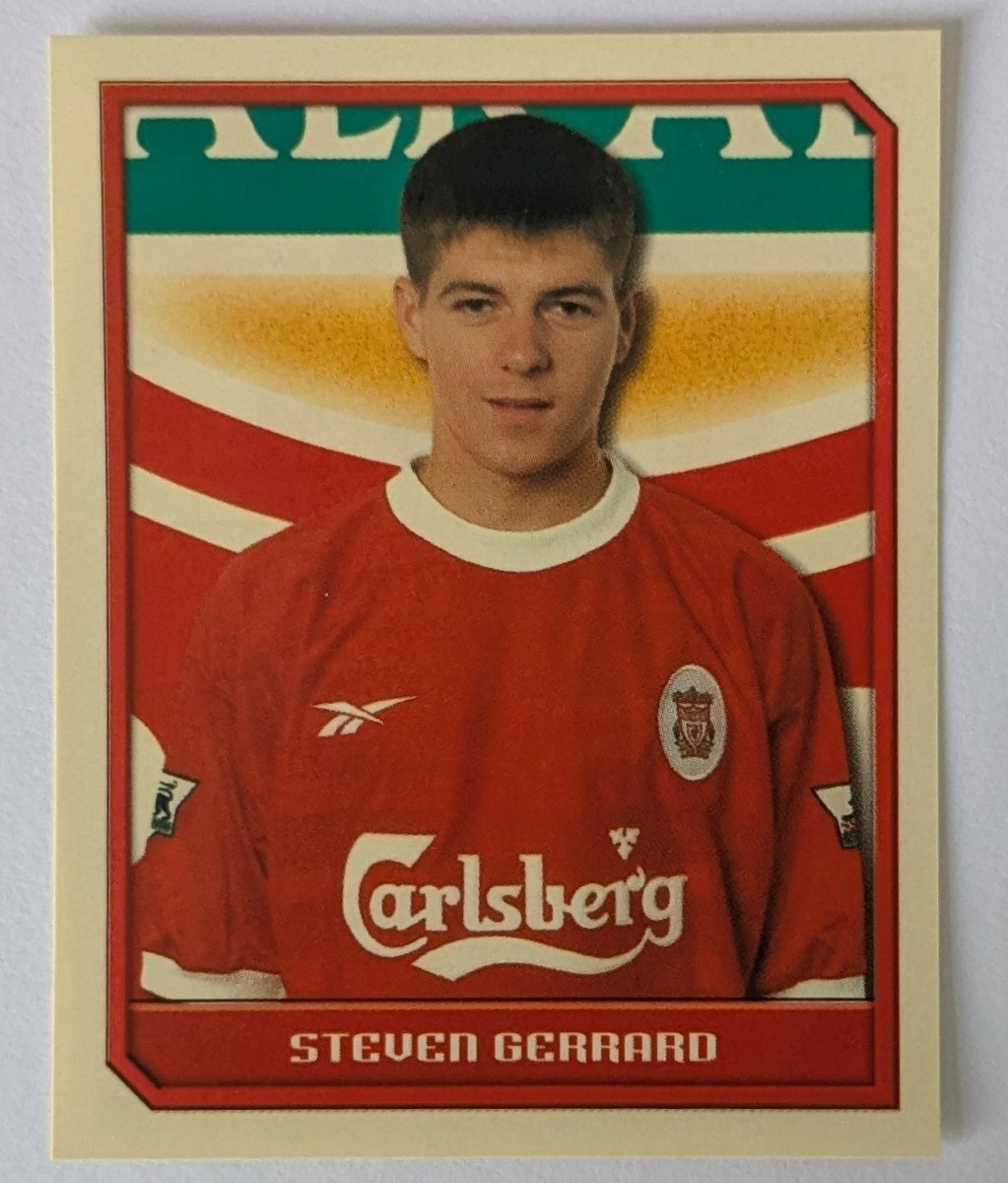 2000 Merlin Premier League Steven Gerrard Liverpool Sticker | eBay