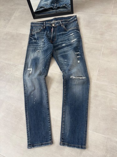 Dsquared2 Men’s Distressed Jeans Size 50 – Made in Italy