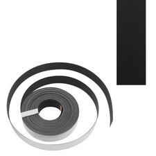 7/8 inch x 26ft PVC Black Edge Banding, Peel and Stick Adhesive Veneer Edge B...