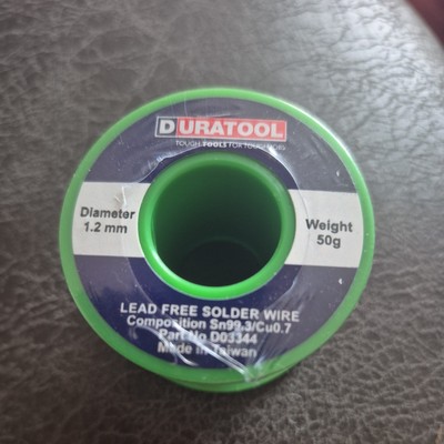 DURATOOL - Bleifreier Lötdraht, 1,2 mm, 50 g