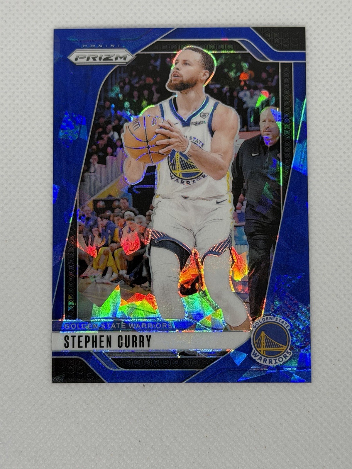 2024-25 Panini Prizm - Stephen Curry #134 Blue Ice Prizm /125