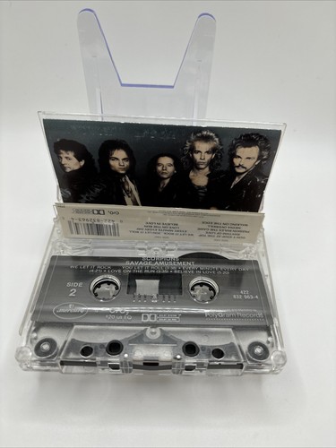 SCORPIONS Savage Amusement CASSETTE TAPE 1988 Mercury Vintage Metal - Picture 4 of 4