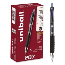 uni-ball 1790896 Signo 207 Retractable Bold 1 mm Gel Pen - Blue 1 DZ New