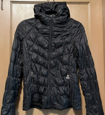 Michael Michael Kors Packable Down Fill Hoodie Puffer Jacket S Black