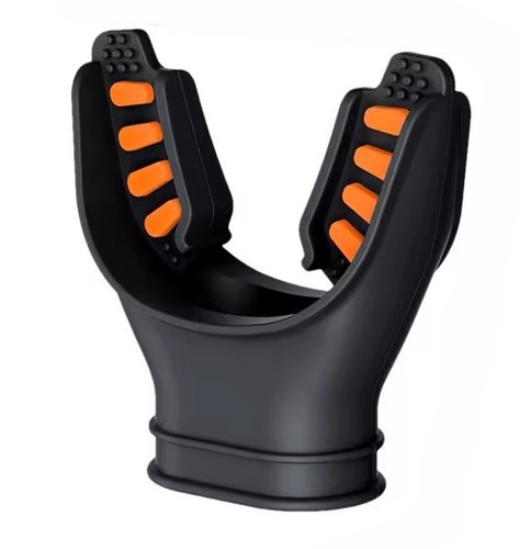 2x Orange Mouthpiece Lot Scuba Diving, Snorkel 2nd Stage Regulator USA #5554 - Picture 3 of 12