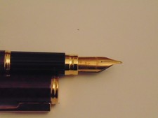 penna stilografica waterman con pennino oro massiccio 18 kt