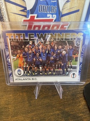 2024 Topps UEFA Club Competition Atalanta Title Winners Team Logo Parallel