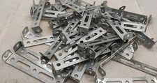 Gilbert Erector Set Part N Cadmium Plated 3" Double Angle Bracket Lot of 50