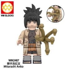 2 inch Custom Naruto Shippuden Anko Mitarashi Minifigure with Base, New/Mint