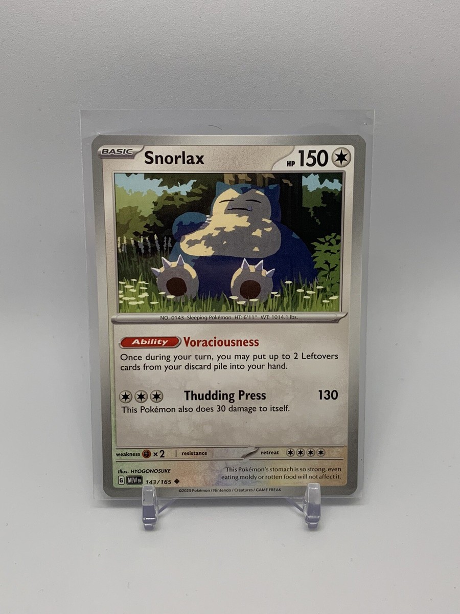 Snorlax - 143/165 151 Uncommon Pokemon - NM/MINT Non Holo | eBay