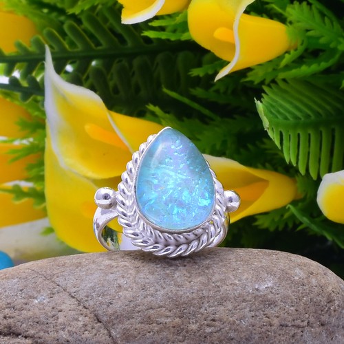 Collier Pendentif En Argent Sterling Avec Opale - ZHNA - Papillon - Bijoux De La Chaîne