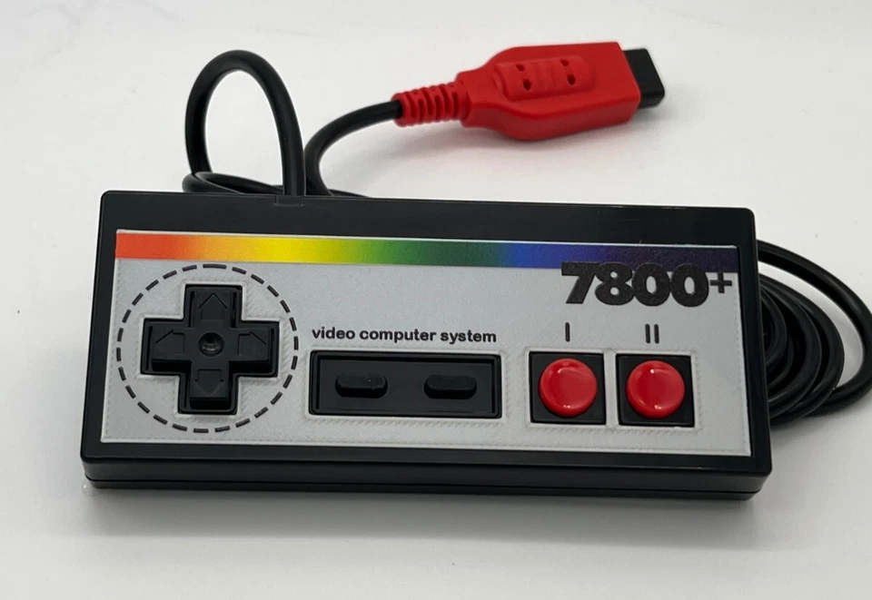 Atari 7800+ 7800 2600 Controller Control Pad Gamepad Joystick CX78 "Metallic" - Image 3 of 4