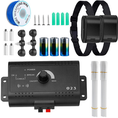 Electric Dog Pet Fence System Waterproof Shock Collars Receiver For 1/2/3 Dogs