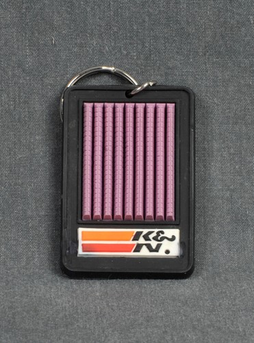 K&N Filter Schlüsselanhänger 2,25" x 1,5" schwarz Gummi