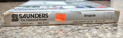 Saunders Snapak SN-8512 Aluminum Forms Holder w/ ClipBoard 8 1/2