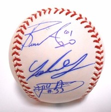 Johnny Cueto Mike Leake 2011 Cincinnati Reds Baseball Ball Signed Auto Autograph