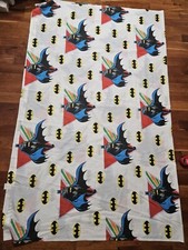 Vintage Batman 1989 DC Comics Flat Twin Bed Sheet Bat Signal