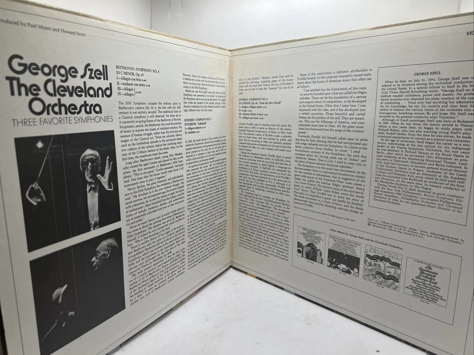 George Szell: Three Favorite Symphonies: Cleveland Orchestra 2x LP  MG 30371  NM Foto 2 de 4
