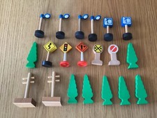 Wooden train Town 20 pieces Assorted as shown for Thomas Train