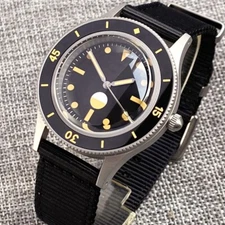 40mm Tandorio Retro Watch Men NH35 Automatic 200m WR Sapphire Crystal