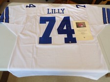 BOB LILLY SIGNED AUTO COWBOYS JERSEY APE CERTIFIED INSCRIPTION HALL OF HONOR