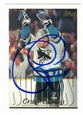 Craig Janney autographed Hockey Card (San Jose Sharks) 1996 Topps #95
