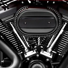 Black Air Cleaner Trim Cover for Harley Fat Bob Boy Breakout Low Rider S 18-21