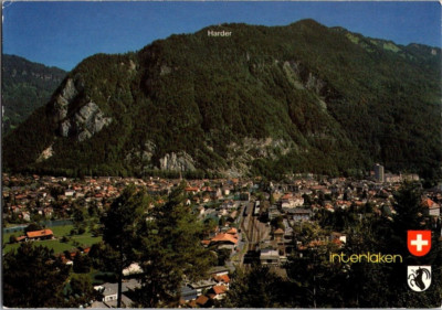 Postcard Vintage Berner Oberland Interlaken Switzerland
