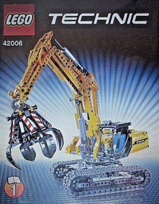LEGO technic 42006 Raupenbagger Greifbagger 2in1 Modell 2013 redy for power funk