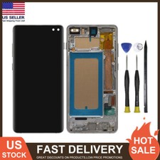 For Samsung Galaxy S10 plus G975 Frame LCD Touch Screen Digitizer Display US