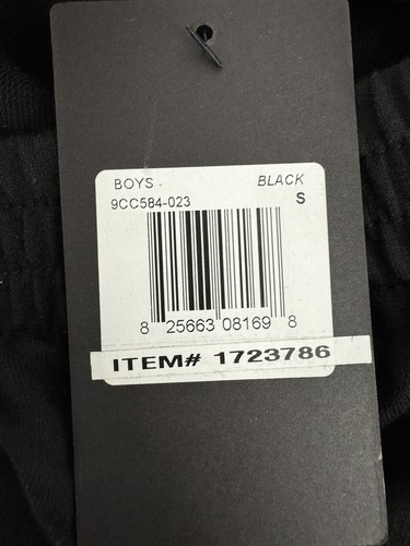 NEW CONVERSE Black Logo Aop French Terry Shorts Sz S (8-10) YRS 9CC584-023 Boy’s - Picture 5 of 10