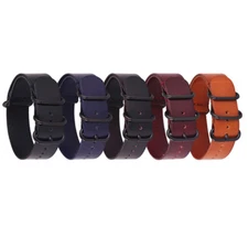 16mm 18mm 20mm 22mm 24mm Vintage Leather Watch Strap Band Bracelet Quick Release