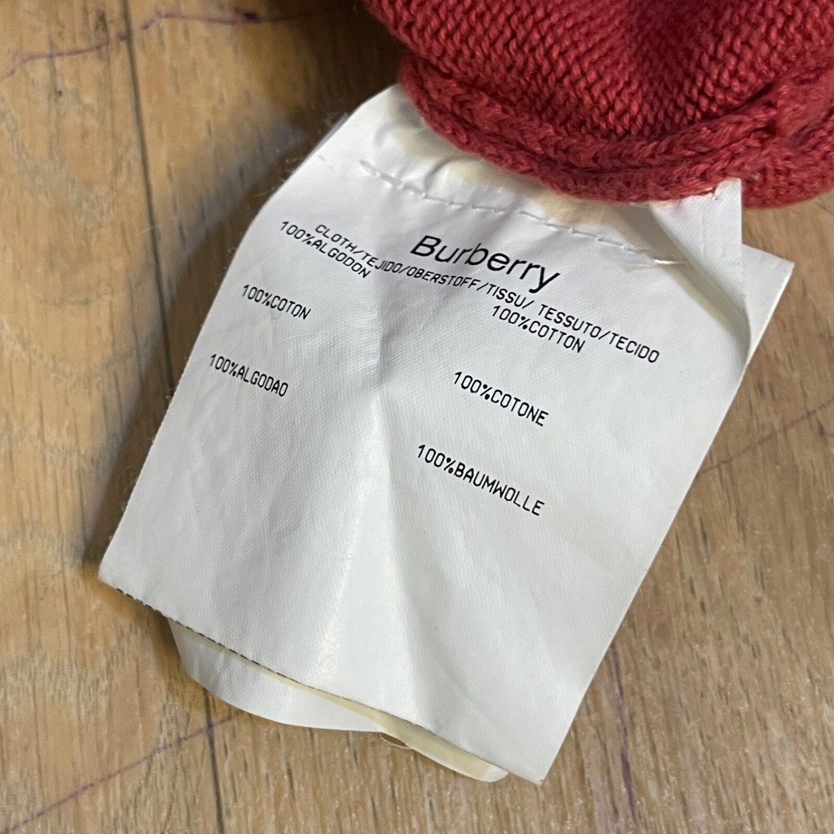 burberry london Sweater Pullover jumper cotton zip men red