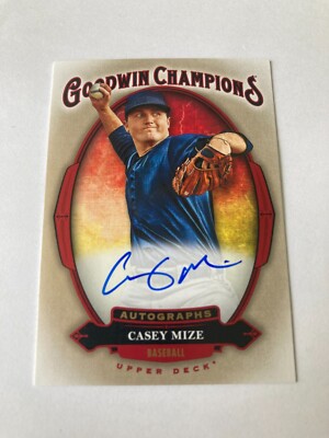 2020 goodwin champions CASEY MIZE autograph 1:981