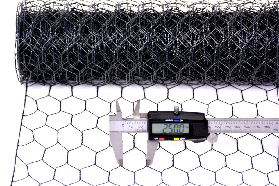 Kaninchendraht Sechseckgeflecht Maschendrahtzaun anthrazit Hasendraht Kükendraht - Bild 3 von 4