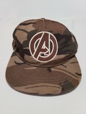Marvel Avengers Brown Camouflage Youth Ball Cap Hat Snapback Baseball