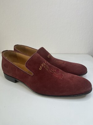 Paul Fredrick made in Italy leather loafers men’s sz 9 1/2 PAUL FREDRICK Sz 9 Brown Suede Buckle Loafers MADE IN ITALY  main image 2