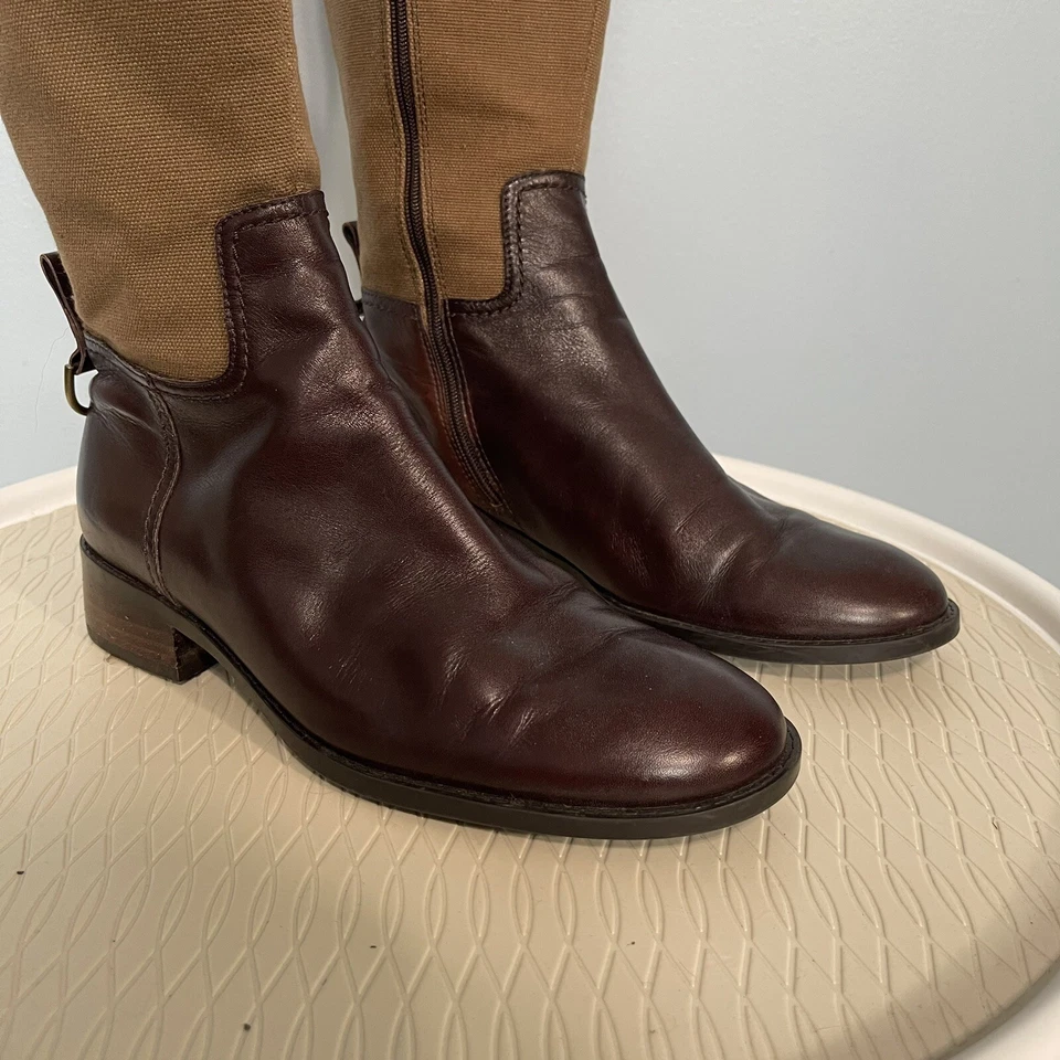 Talla 6.5 - Botas Etienne Aigner Mujer E-Eldridge Altas Cuero Marrón Cremallera Foto 3 de 4