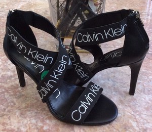 calvin klein logo heels