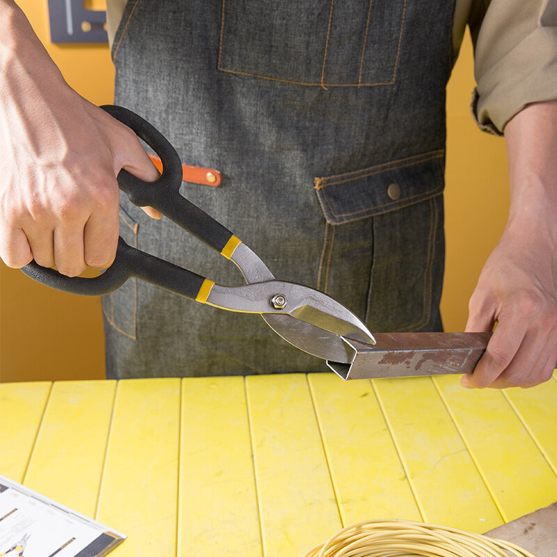 Jeanoko 10in Iron Sheet Scissors Heavy Duty Industrial