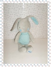 @ -  Doudou Peluche Lapin  Gris Bleu Clair Etoiles Klorane