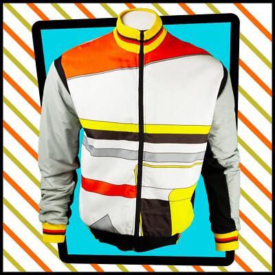 Vintage 70er Fahrrad Track Top Winter Belgien Gr. XL 479 B