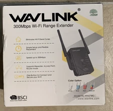 Wavlink WSWN578R2 Extender Booster Internet Router Used. C