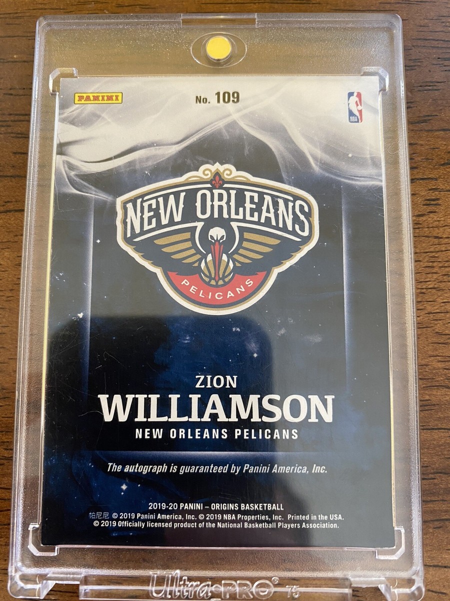 Zion Williamson 2019 Panini Origins On Card Auto Autograph Rookie 