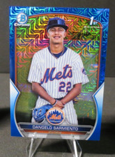 2023 bowman chrome Dangelo Sarmiento 1st Blue Mojo Refactor 43/150 Mets #BCP-161