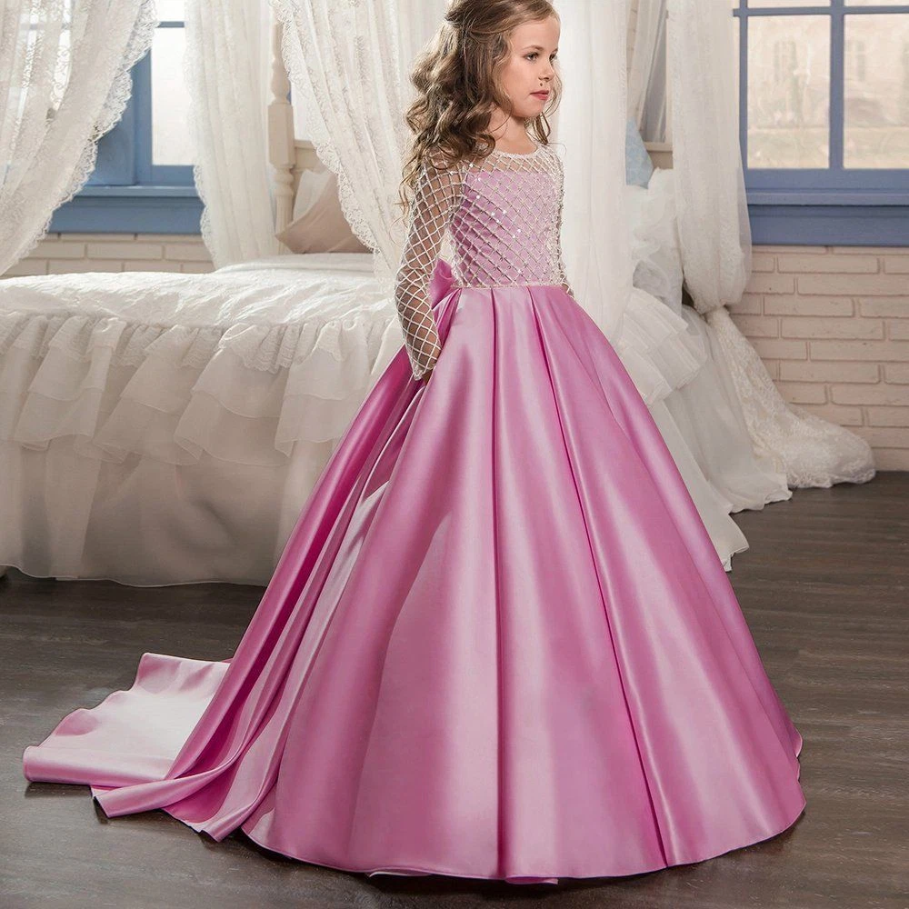formal pink girl dresses special occasion Flower Girl Dresses | Kids Formal Party Gowns