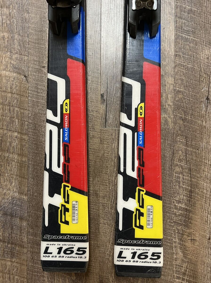 SALOMON Equipe T2V Race Skis 165 Cm Spaceframe W/ Salomon SALOMON Equipe T2V Race Skis 165 Cm Spaceframe W/ Salomon